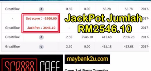 Pemenang Jackpot SCR888Cafe